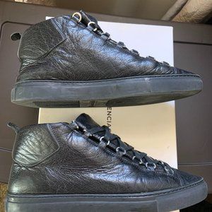 Balenciaga Pelle S. Gomm Arena Noir Euro 41 US 8.5